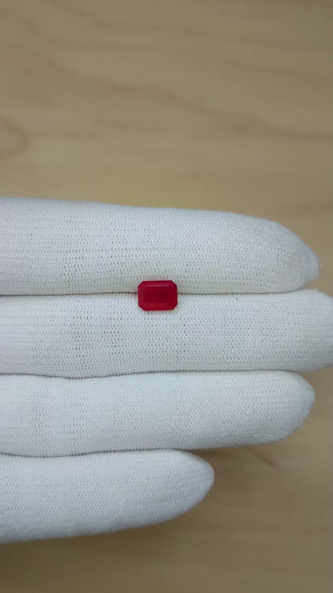 2.23 Ct. Ruby from Mozambique Size Video