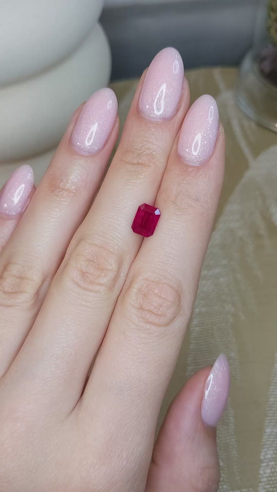 2.23 Ct. Ruby from Mozambique Size Video