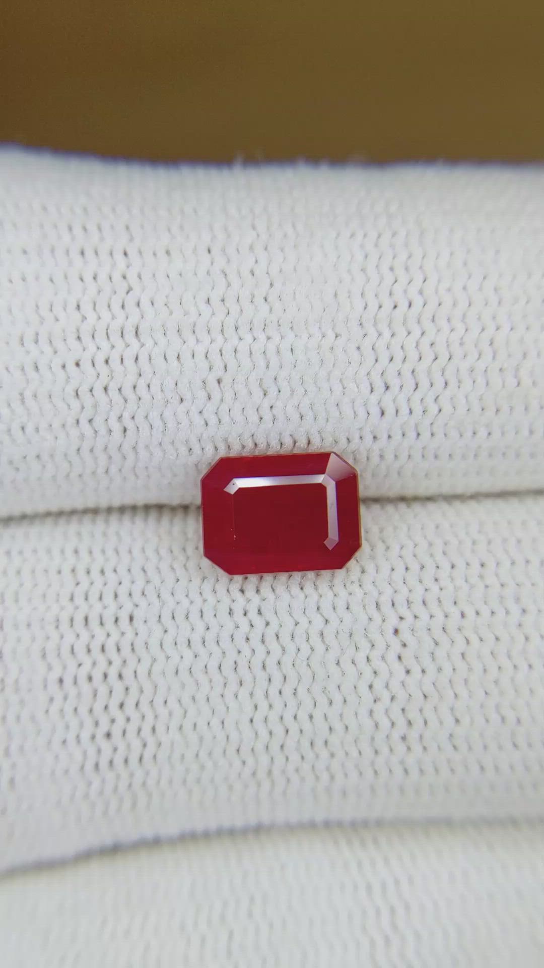2.23 Ct. Ruby from Mozambique Size Video