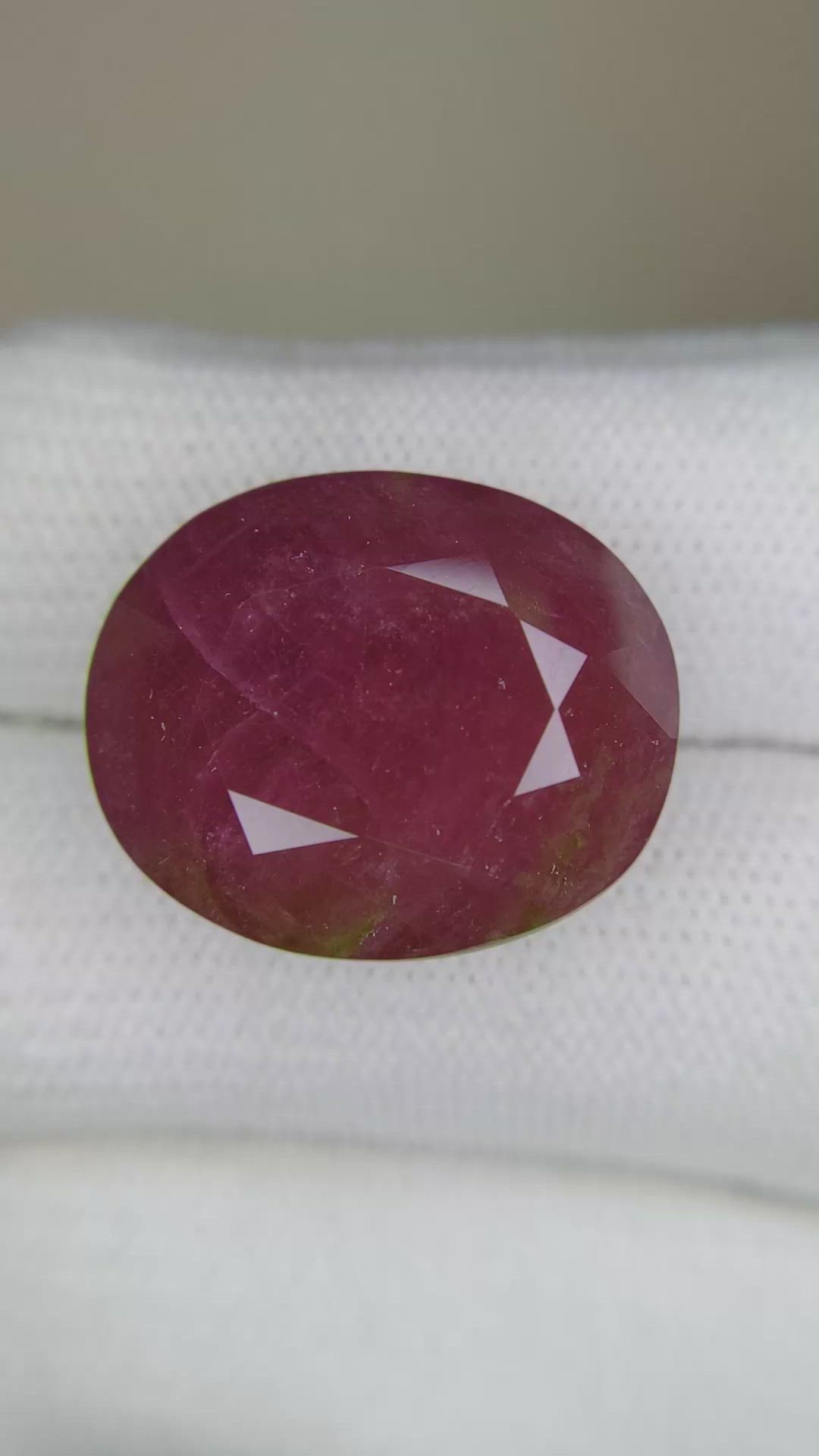 36.16 Ct. Purplish Red Ruby from Mozambique Size Video