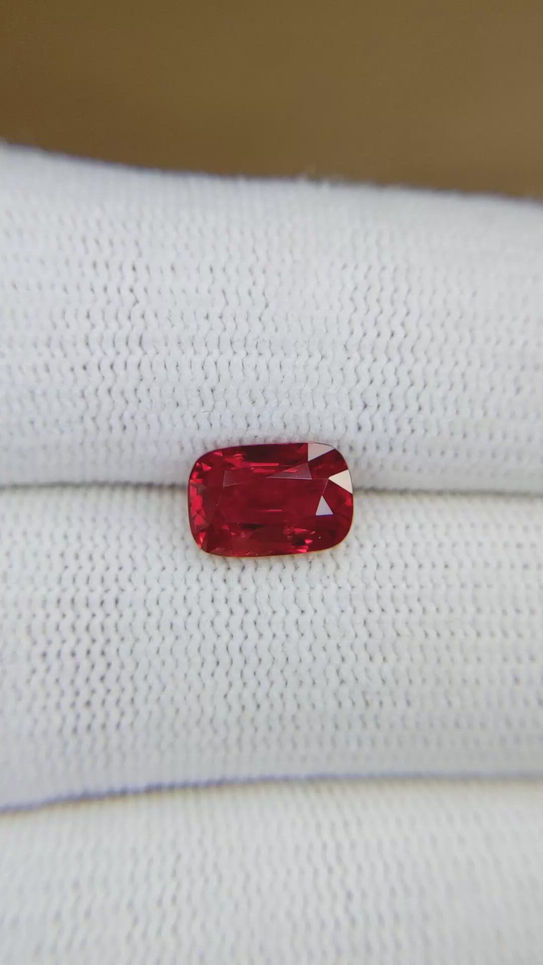 2.57 Ct. Ruby from Mozambique Size Video