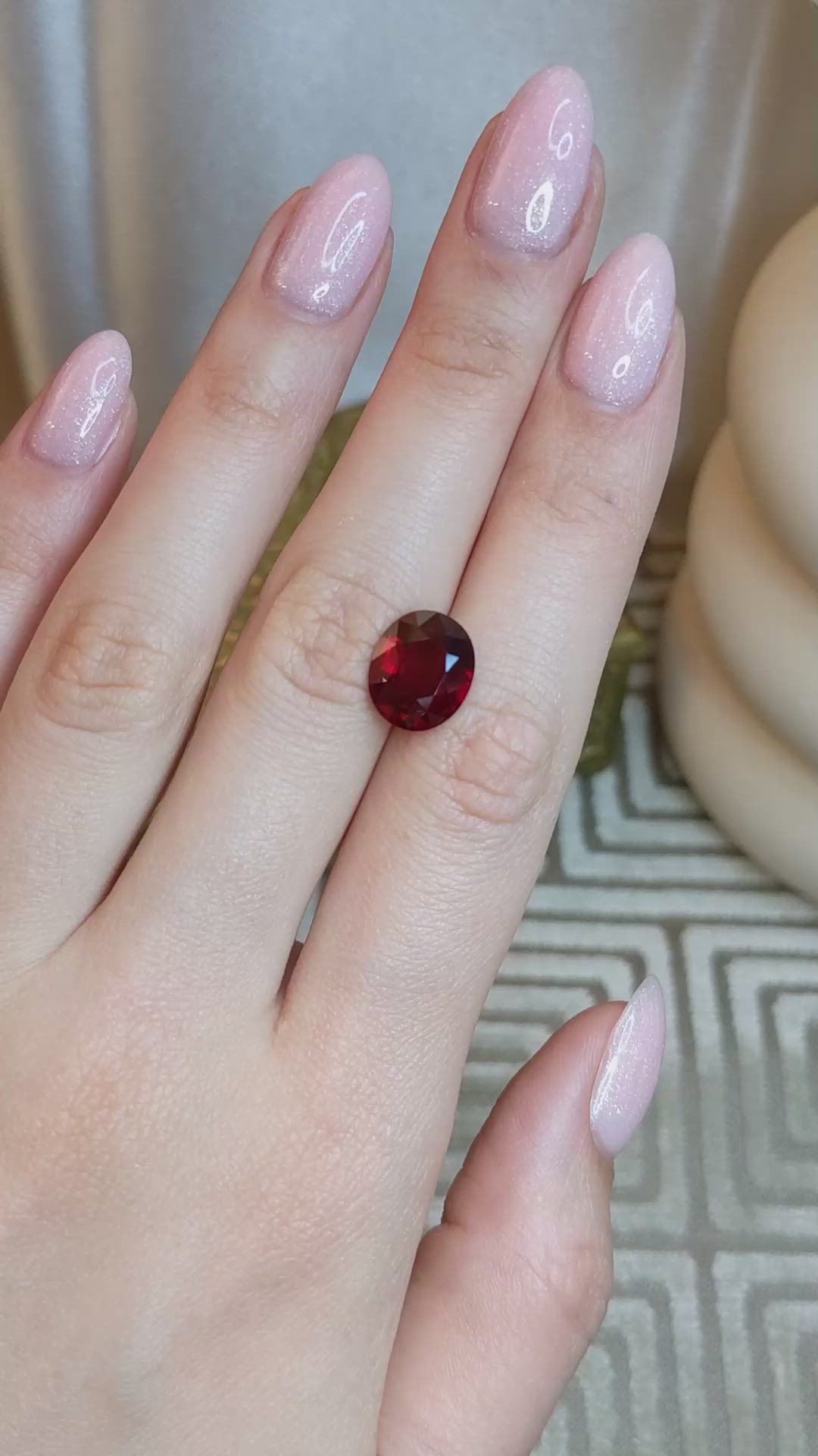 5.02 Ct. Ruby from Mozambique Size Video