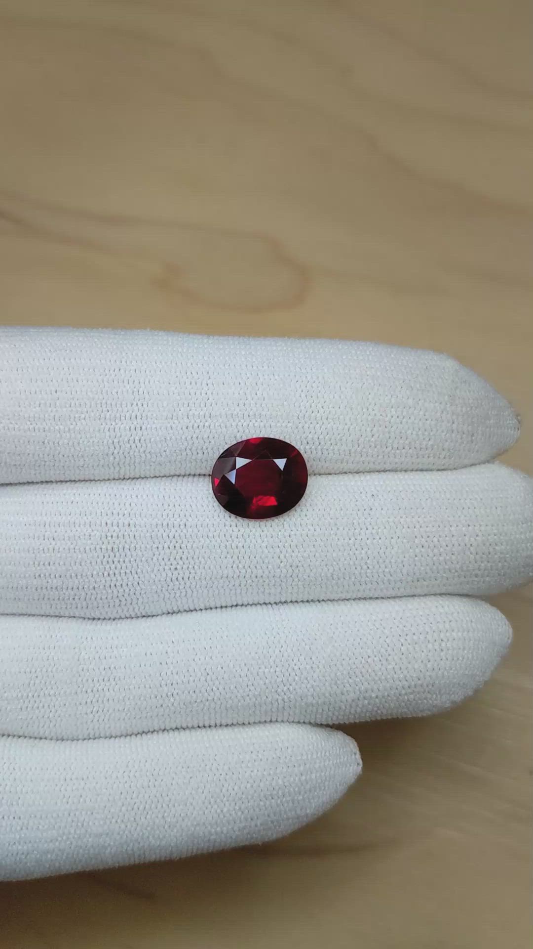 5.02 Ct. Ruby from Mozambique Size Video