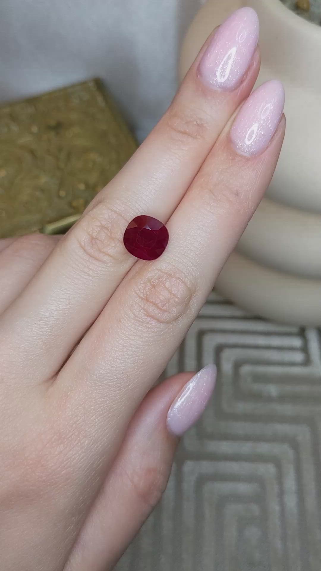 5.65 Ct. Ruby from Burma (Myanmar) Size Video