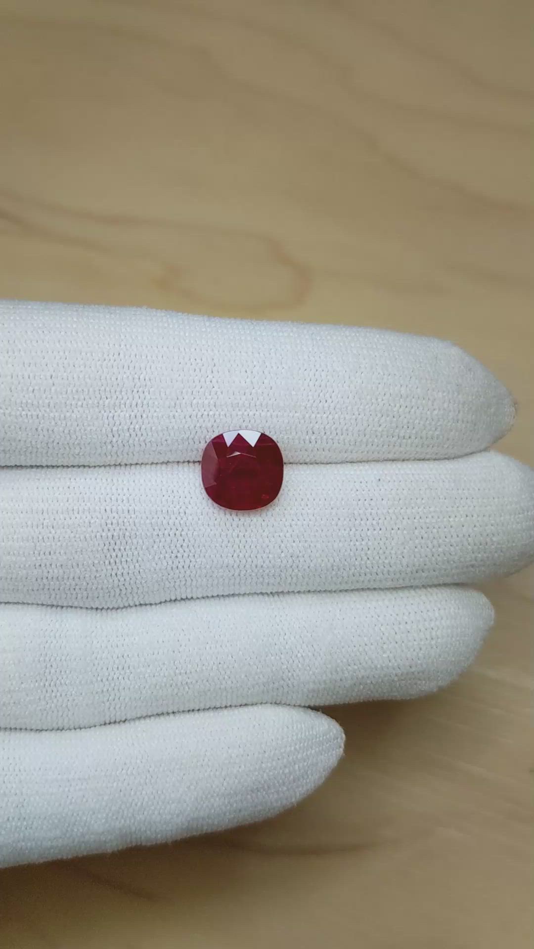 5.65 Ct. Ruby from Burma (Myanmar) Size Video