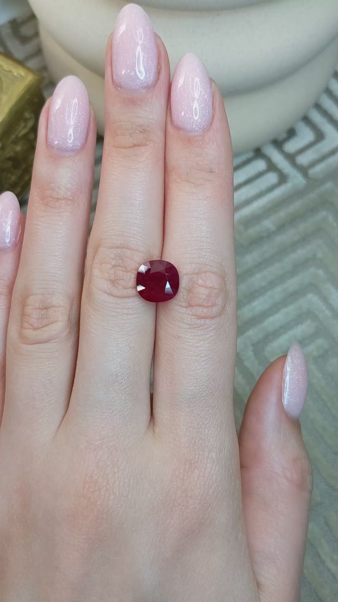 5.65 Ct. Ruby from Burma (Myanmar) Size Video