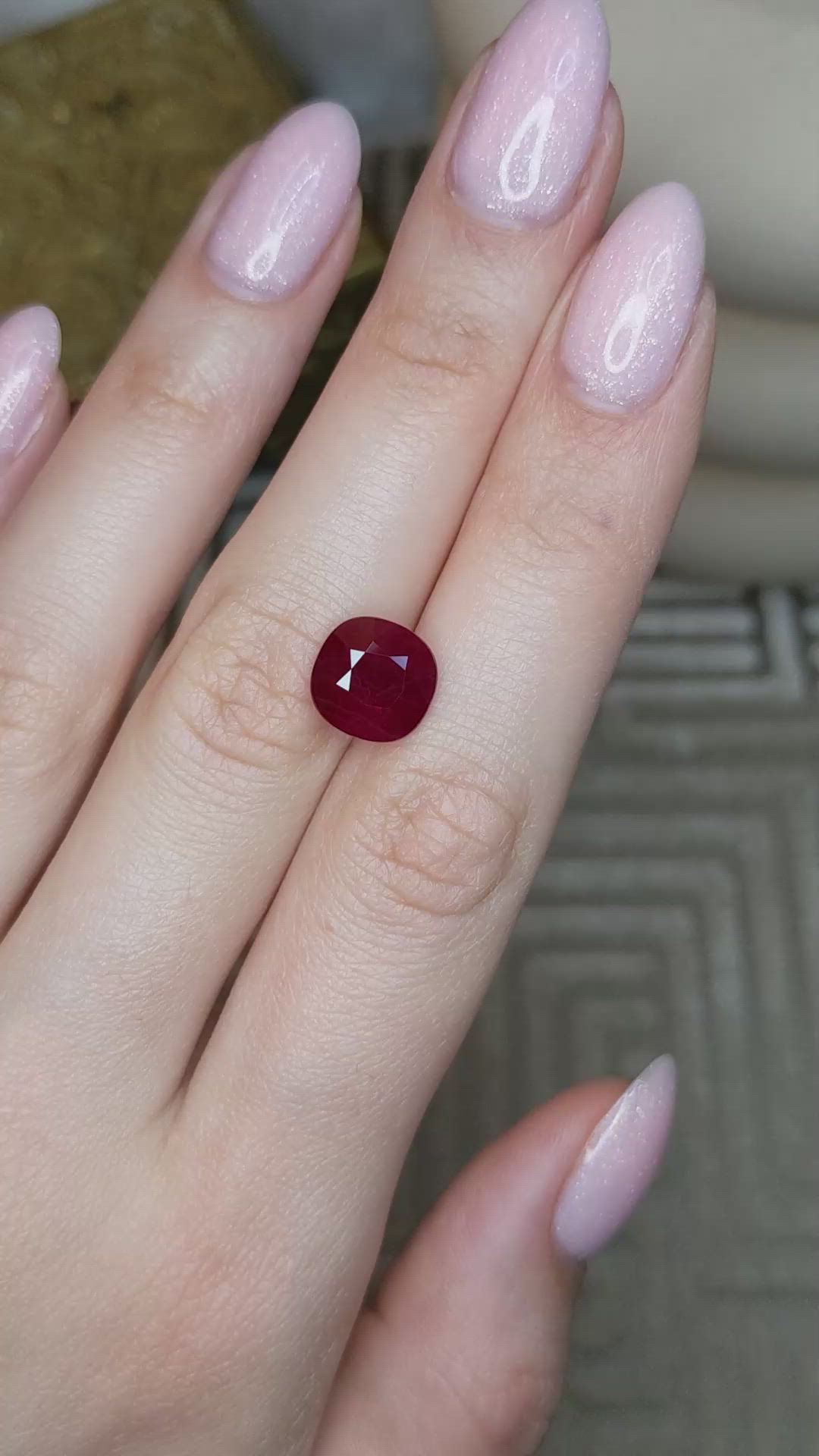 5.65 Ct. Ruby from Burma (Myanmar) Size Video