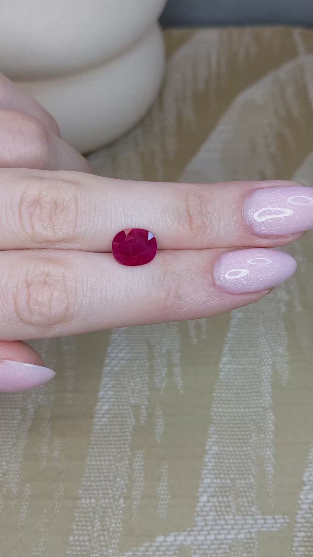 3.02 Ct. Ruby from Burma (Myanmar) Size Video
