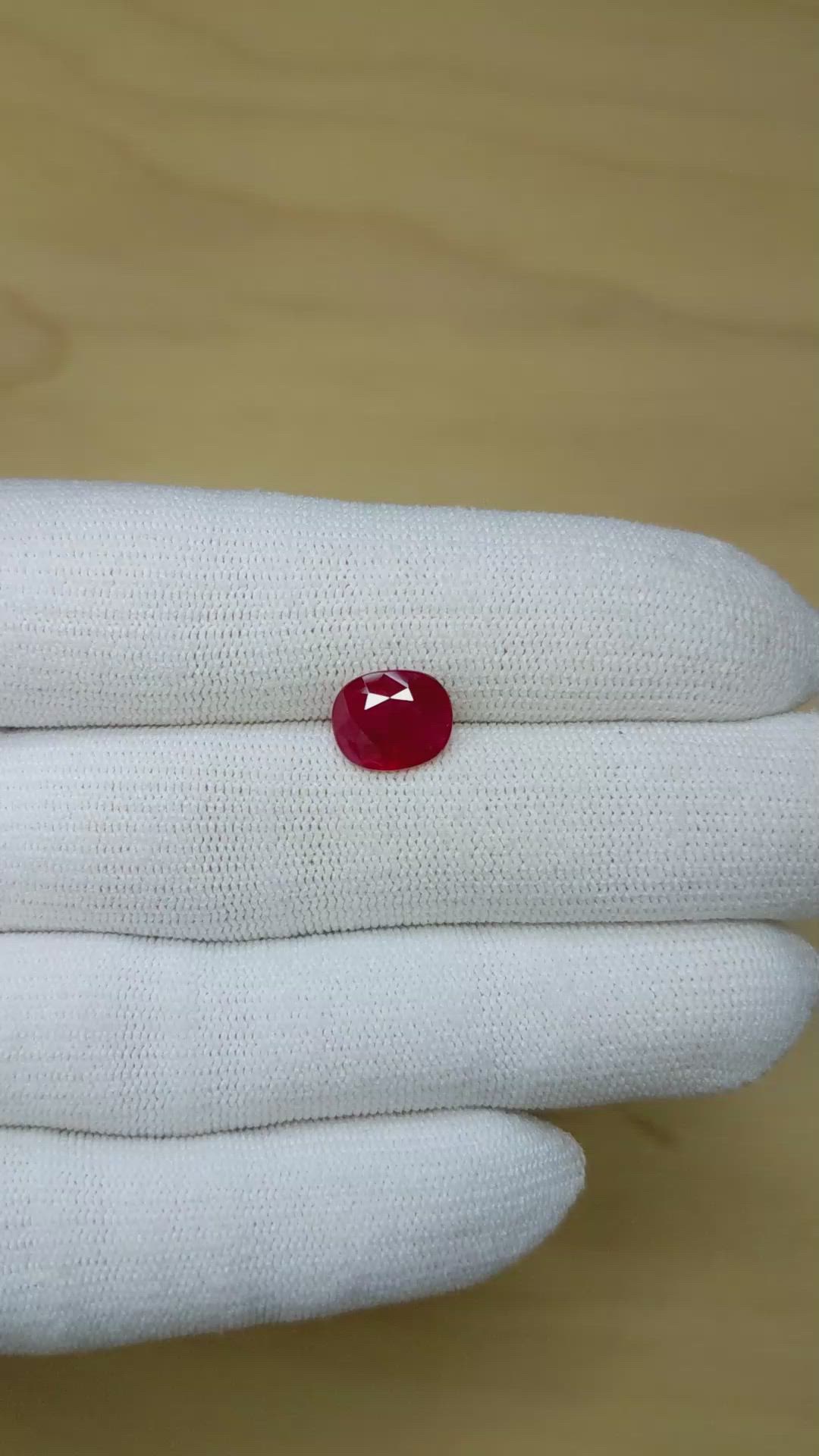 3.02 Ct. Ruby from Burma (Myanmar) Size Video
