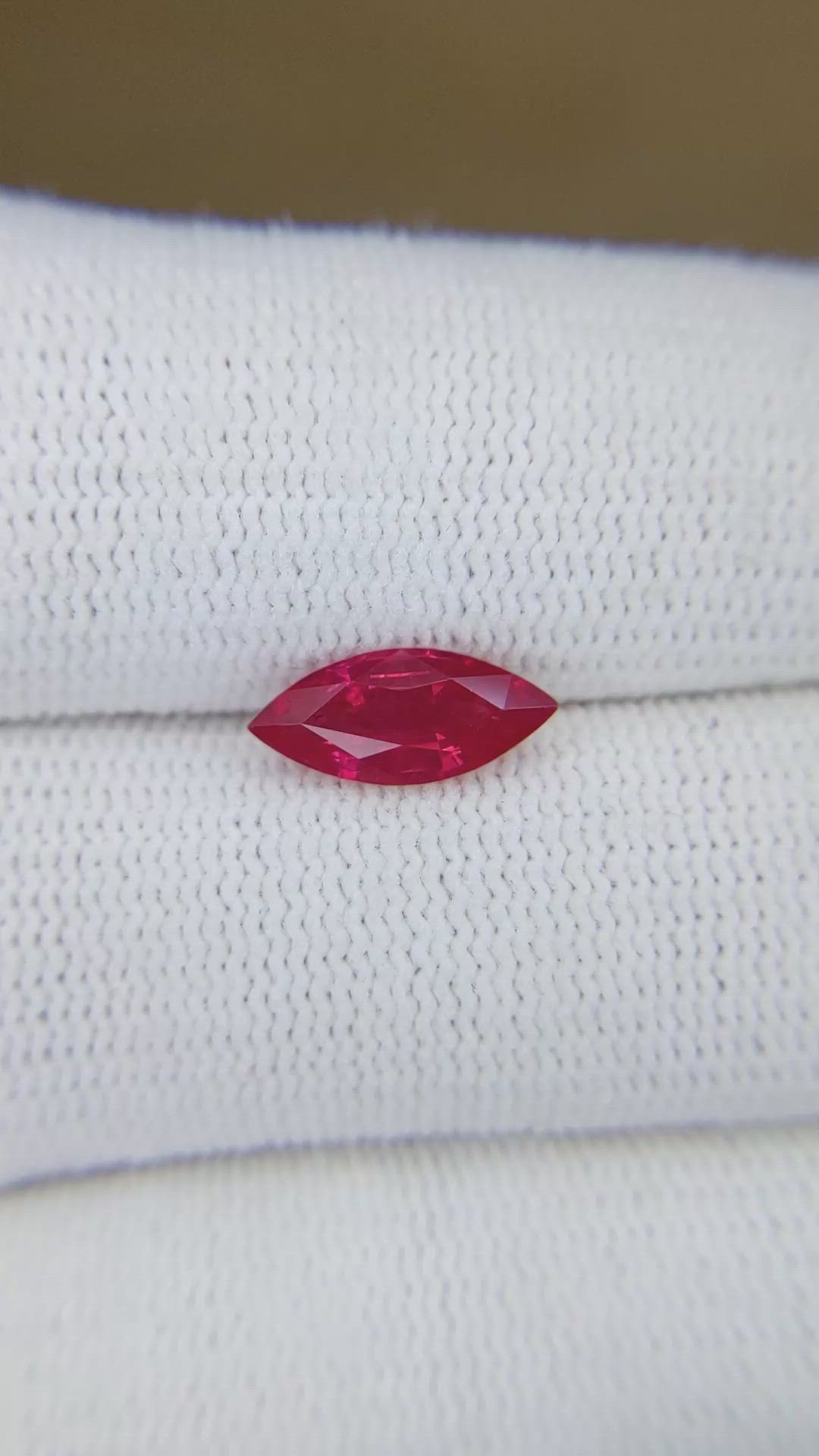 1.46 Ct. Ruby from Burma (Myanmar) Size Video