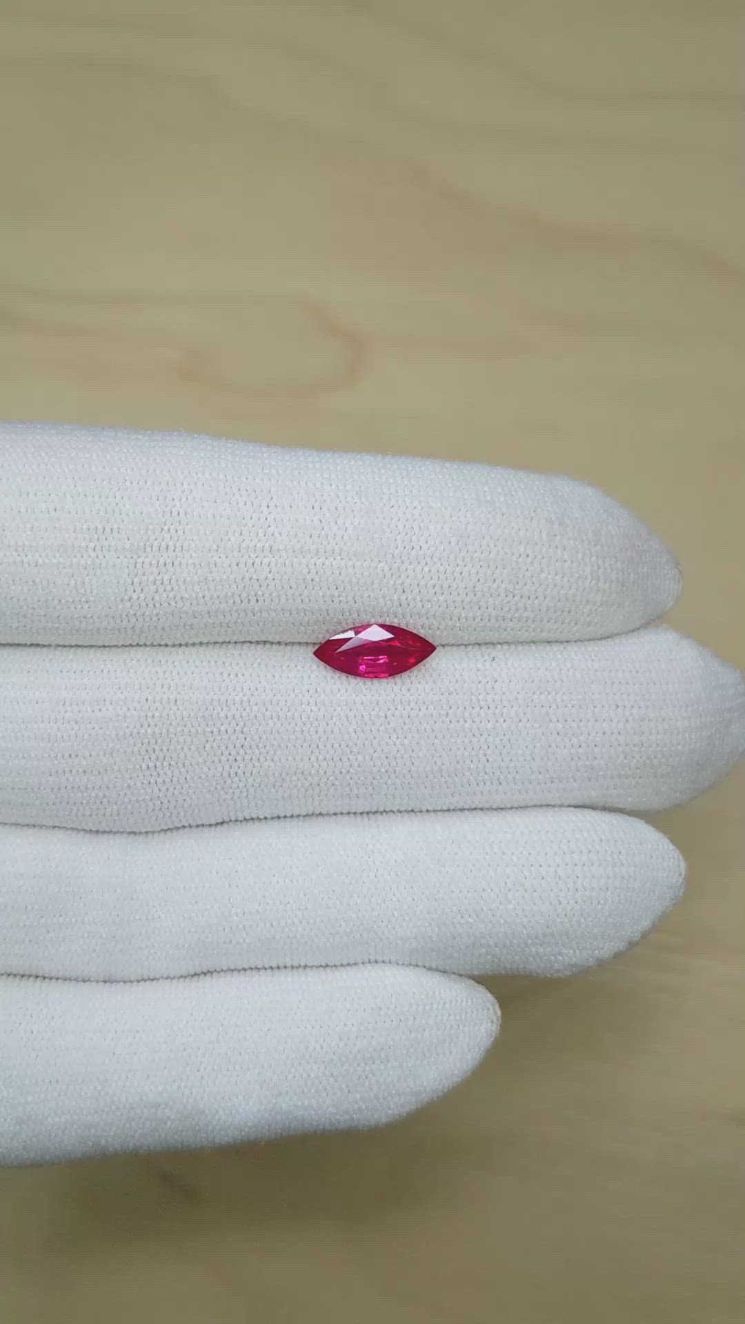1.46 Ct. Ruby from Burma (Myanmar) Size Video