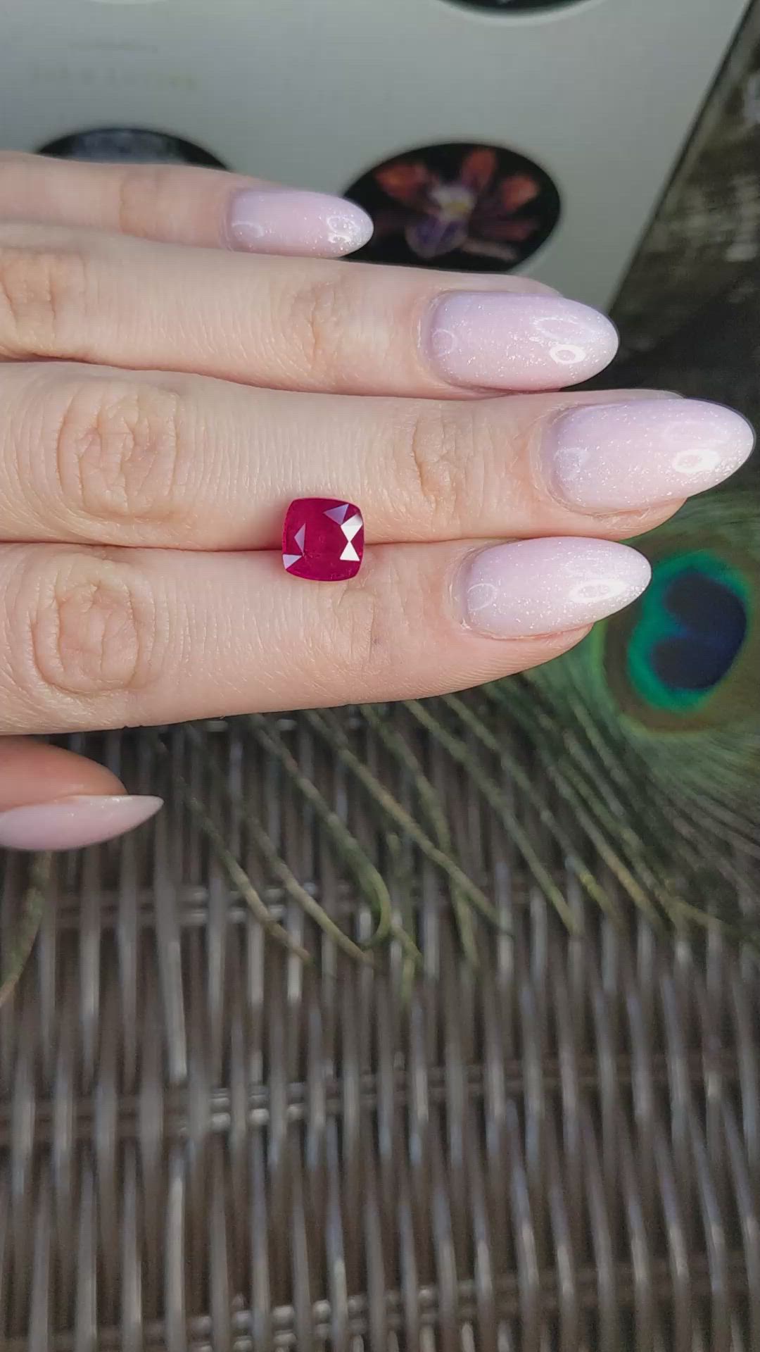 2.97 Ct. Ruby from Mozambique Size Video