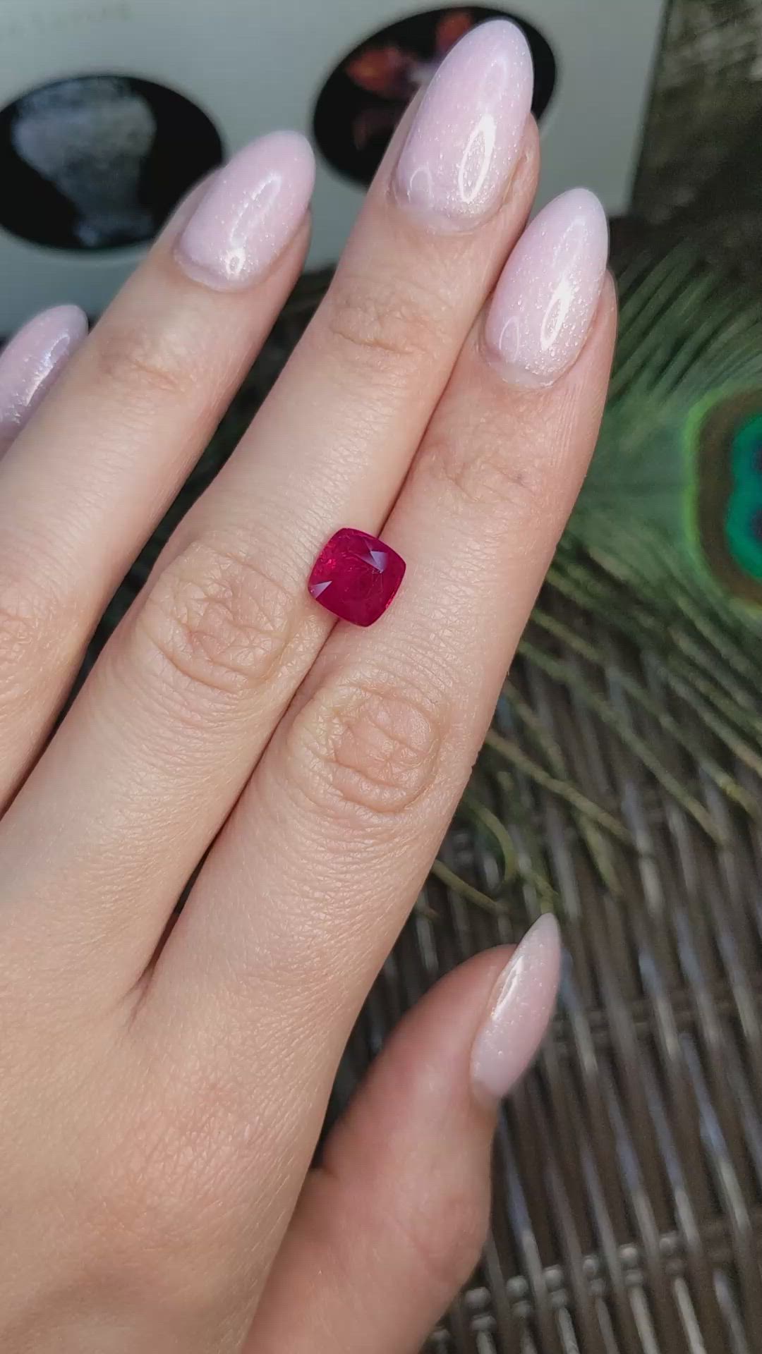 2.97 Ct. Ruby from Mozambique Size Video