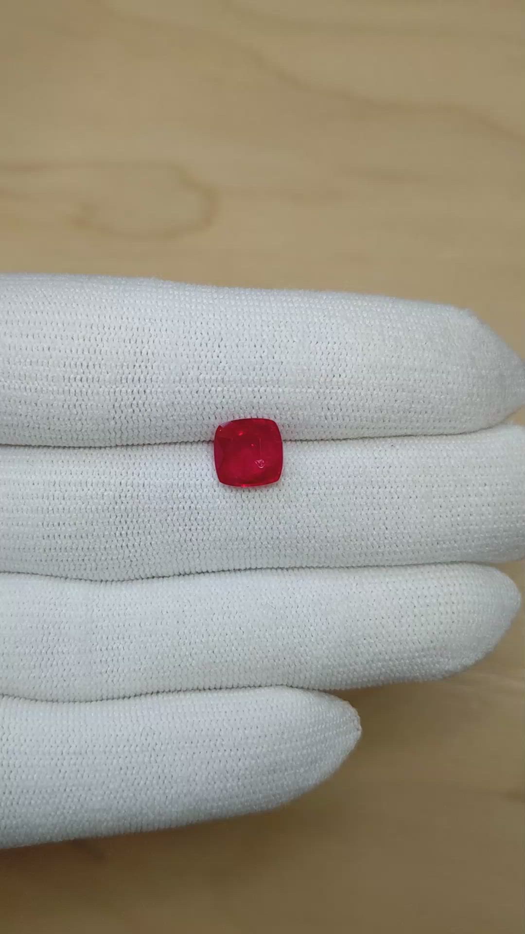 2.97 Ct. Ruby from Mozambique Size Video