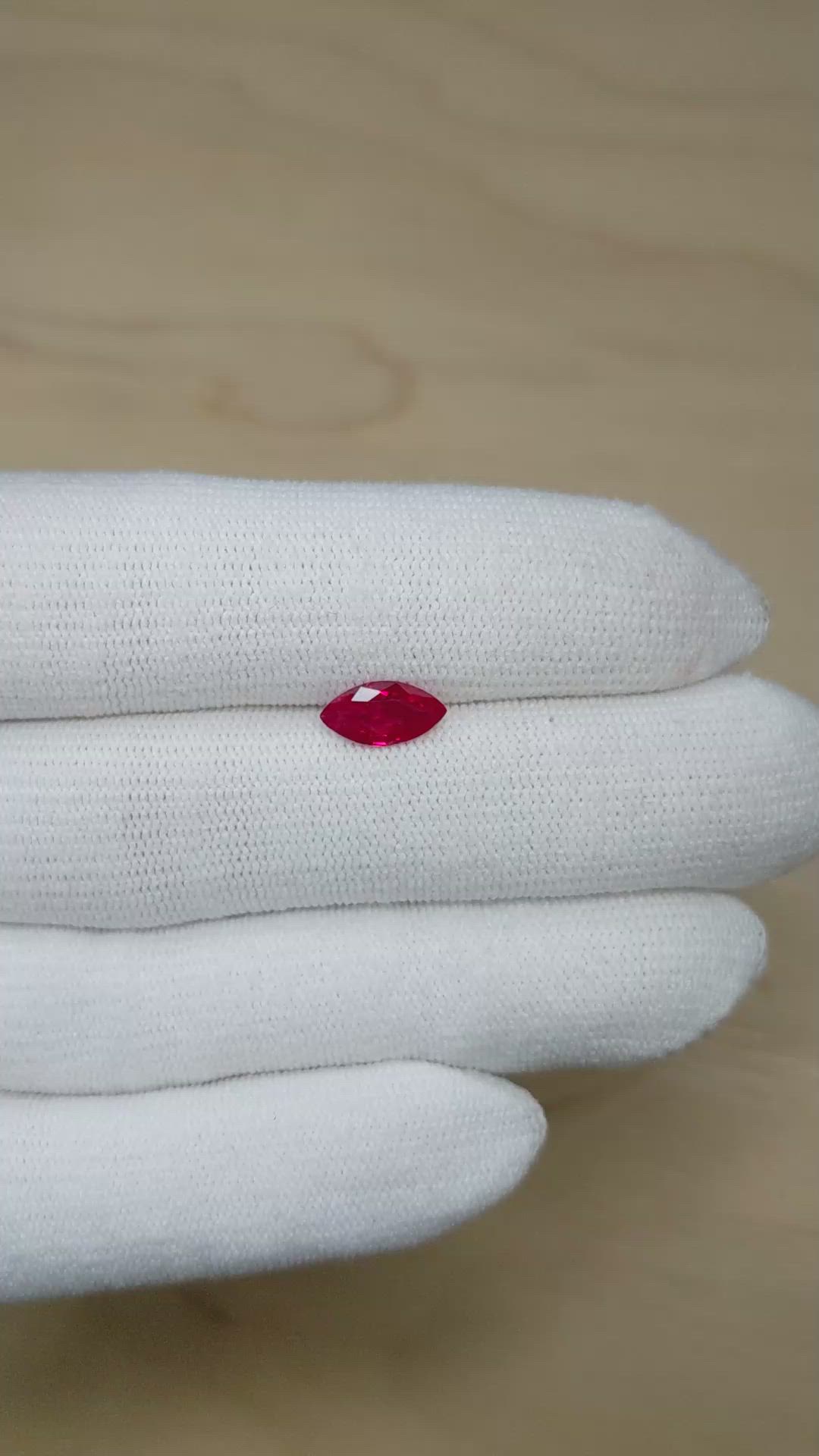 1.22 Ct. Ruby from Madagascar Size Video