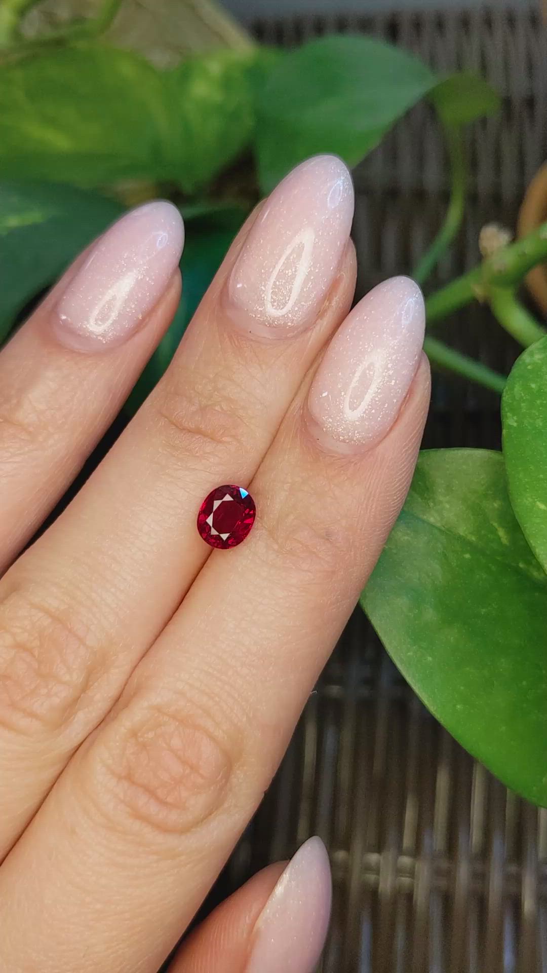 1.31 Ct. Ruby from Mozambique Size Video