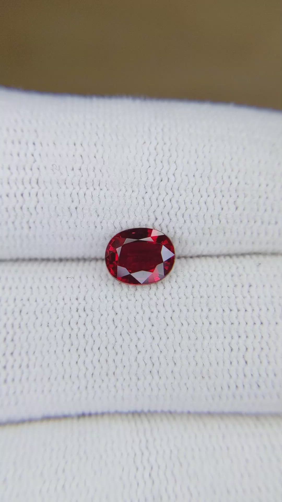 1.24 Ct. Ruby from Mozambique Size Video
