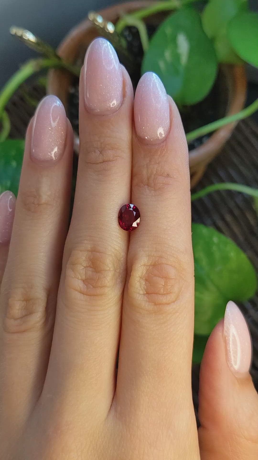 1.24 Ct. Ruby from Mozambique Size Video
