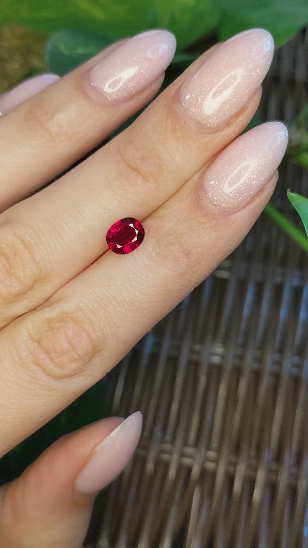 1.24 Ct. Ruby from Mozambique Size Video