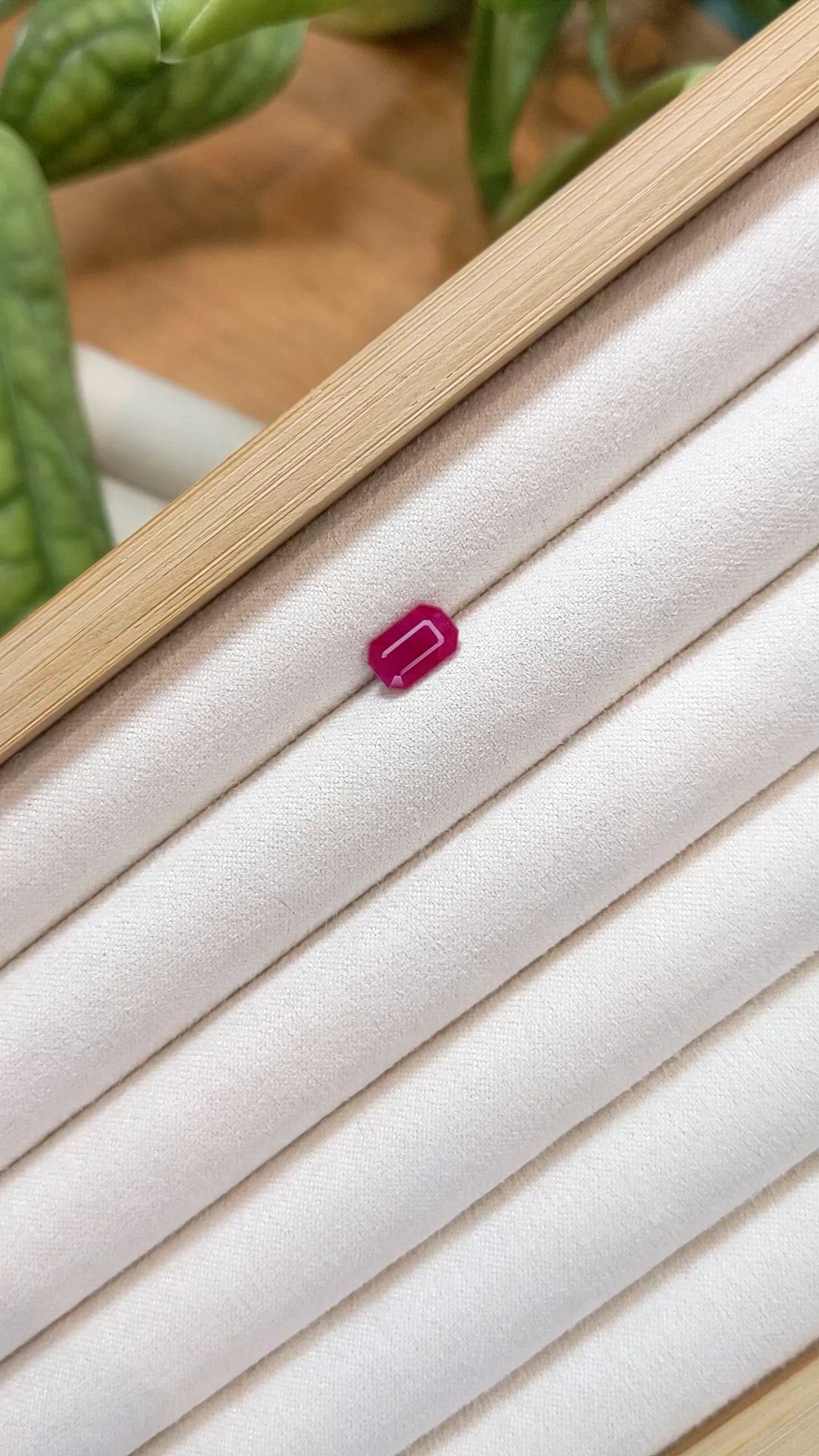 1.99 Ct. Purplish Red Ruby from Burma (Myanmar) Size Video