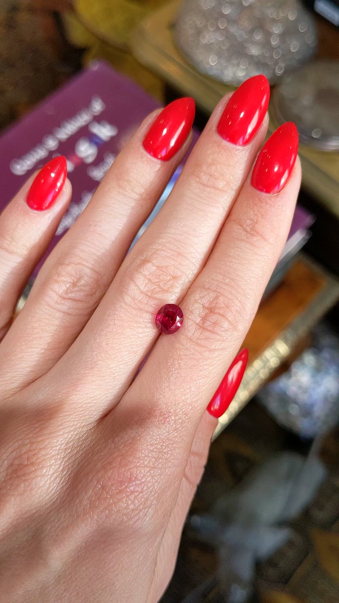 1.61 Ct. Ruby from Burma (Myanmar) Size Video