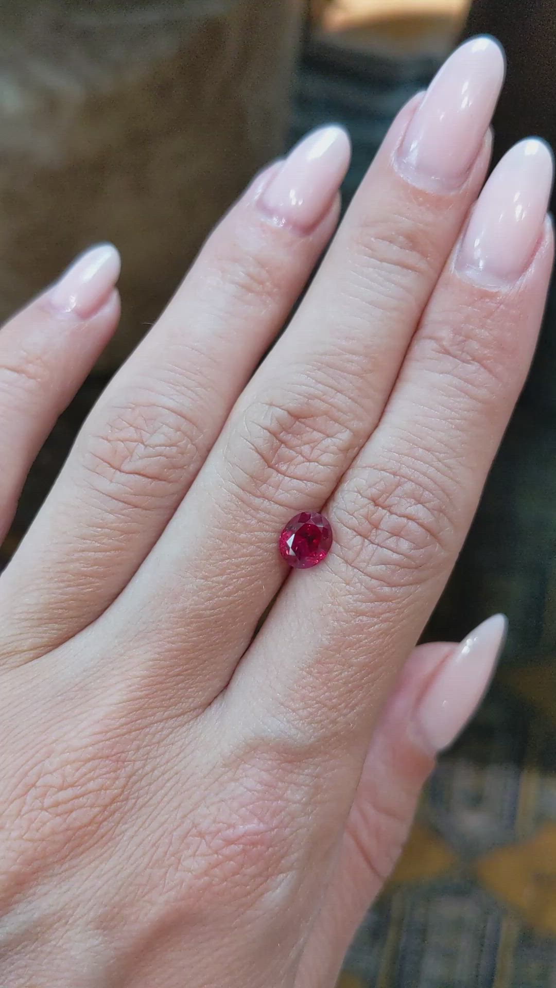 1.61 Ct. Ruby from Burma (Myanmar) Size Video
