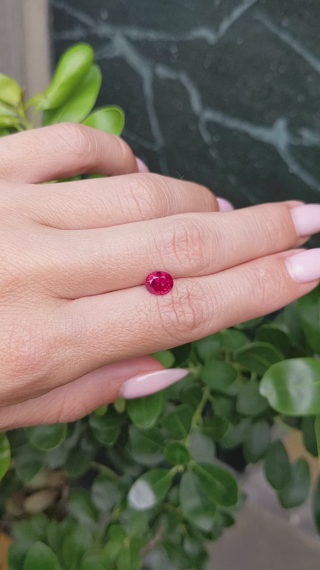 1.61 Ct. Ruby from Burma (Myanmar) Size Video