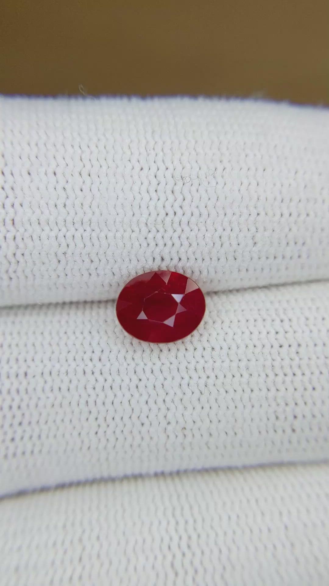 2.02 Ct. Ruby from Burma (Myanmar) Size Video