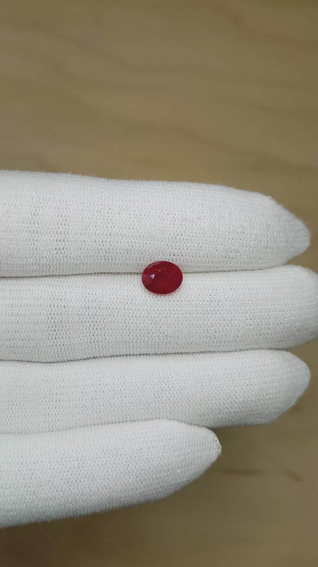 2.02 Ct. Ruby from Burma (Myanmar) Size Video