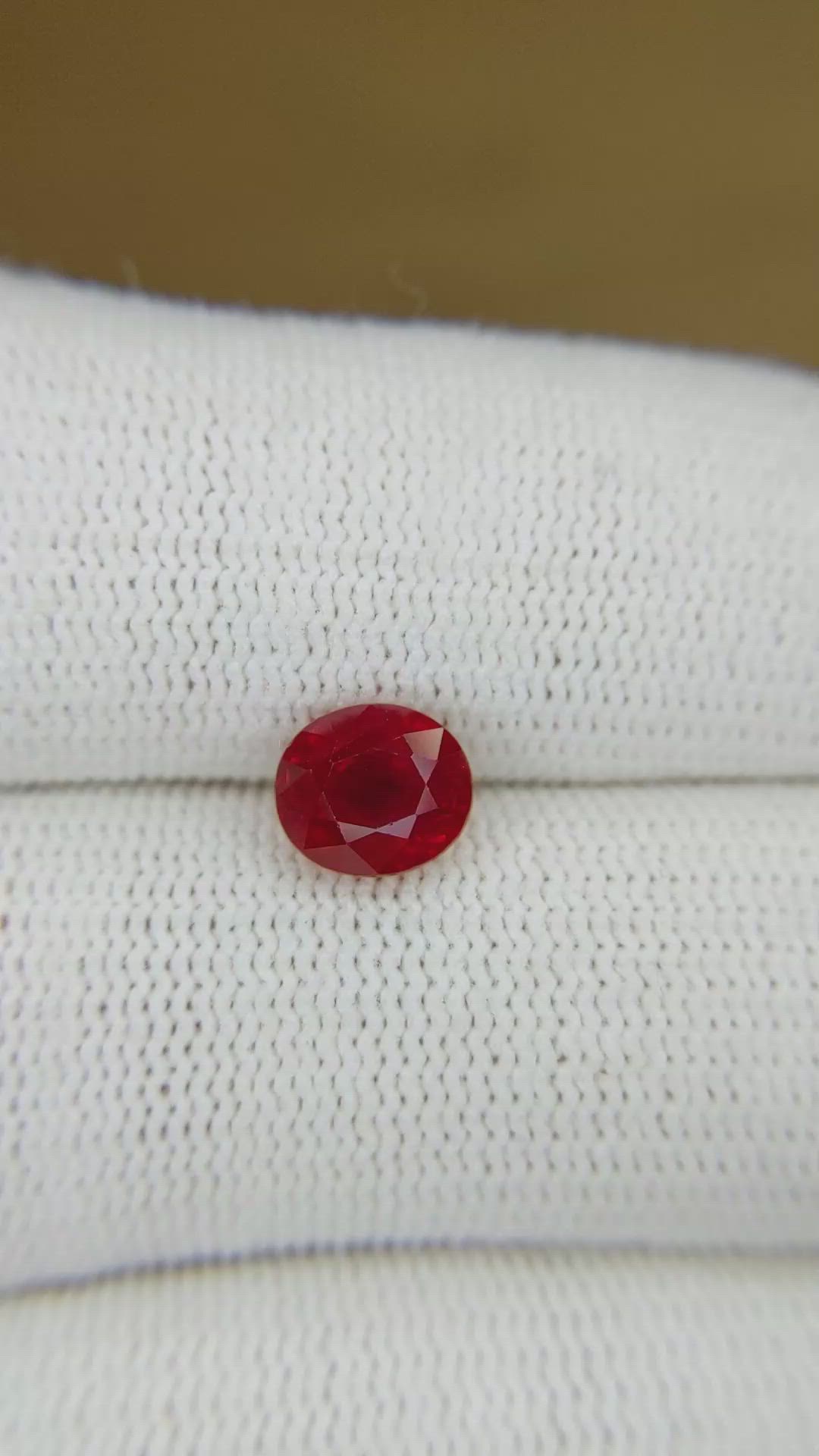 2.01 Ct. Ruby from Burma (Myanmar) Size Video