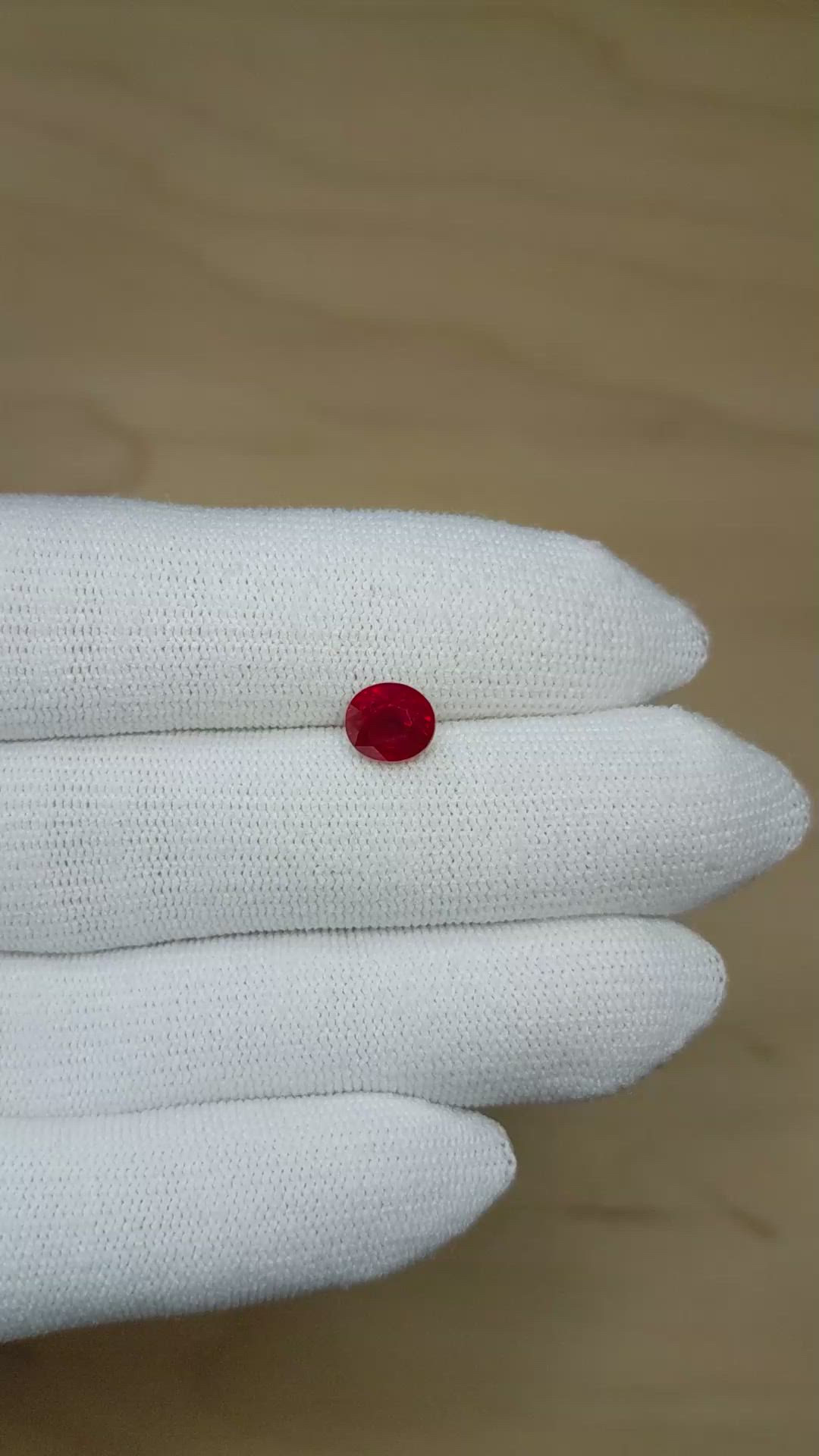 2.01 Ct. Ruby from Burma (Myanmar) Size Video