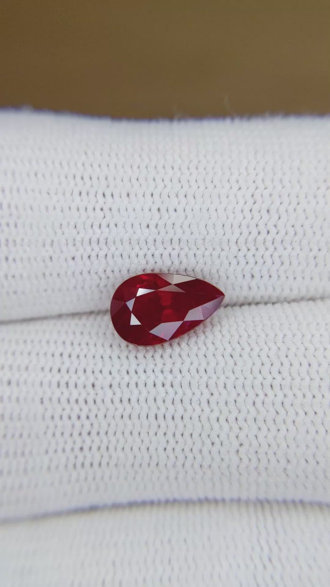 2.18 Ct. Ruby from Burma (Myanmar) Size Video