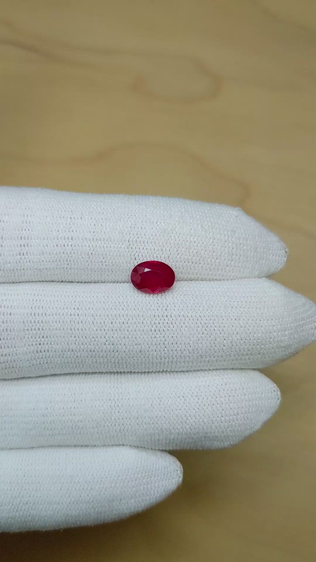 2.02 Ct. Ruby from Burma (Myanmar) Size Video