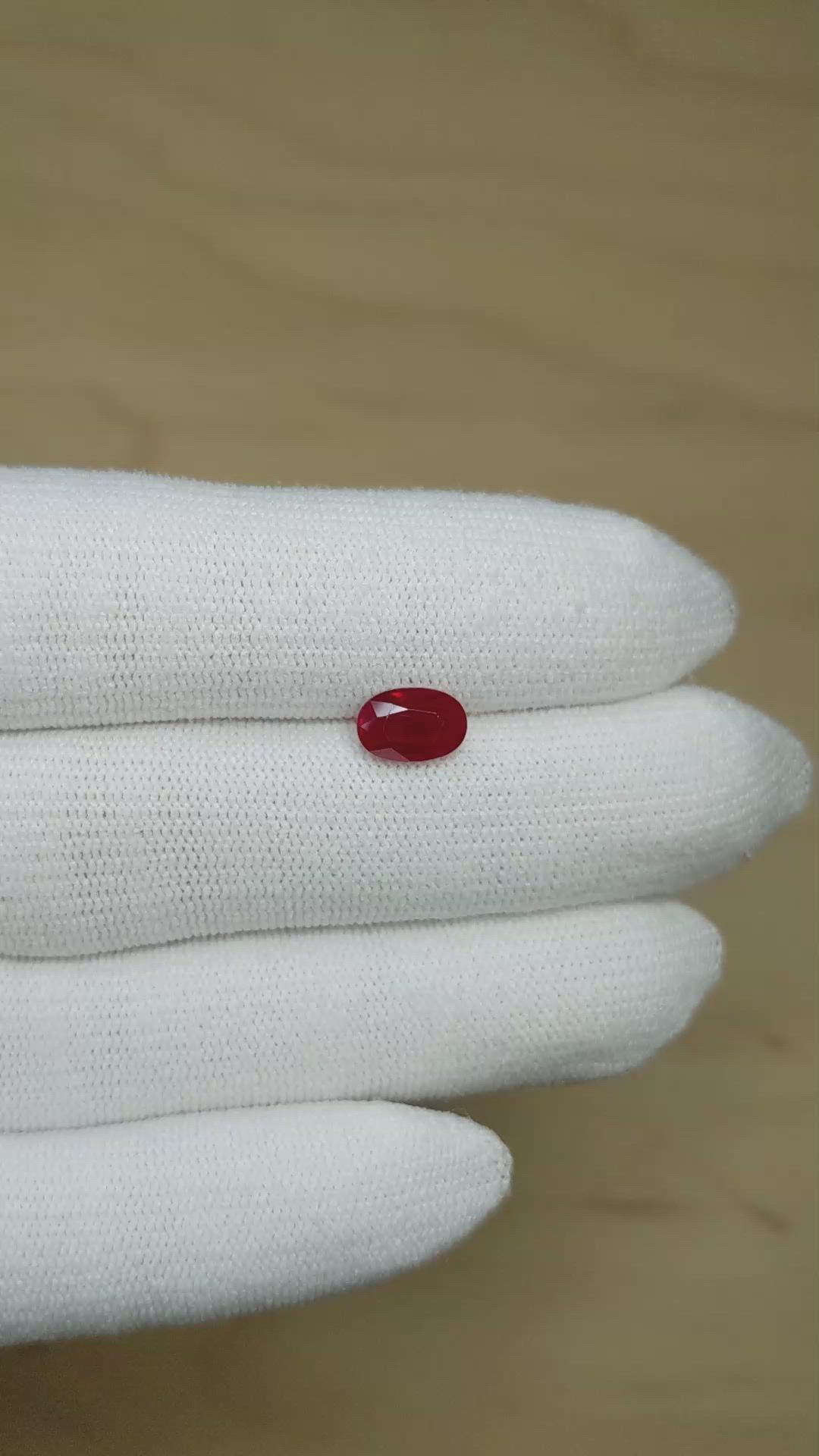 2.04 Ct. Ruby from Burma (Myanmar) Size Video