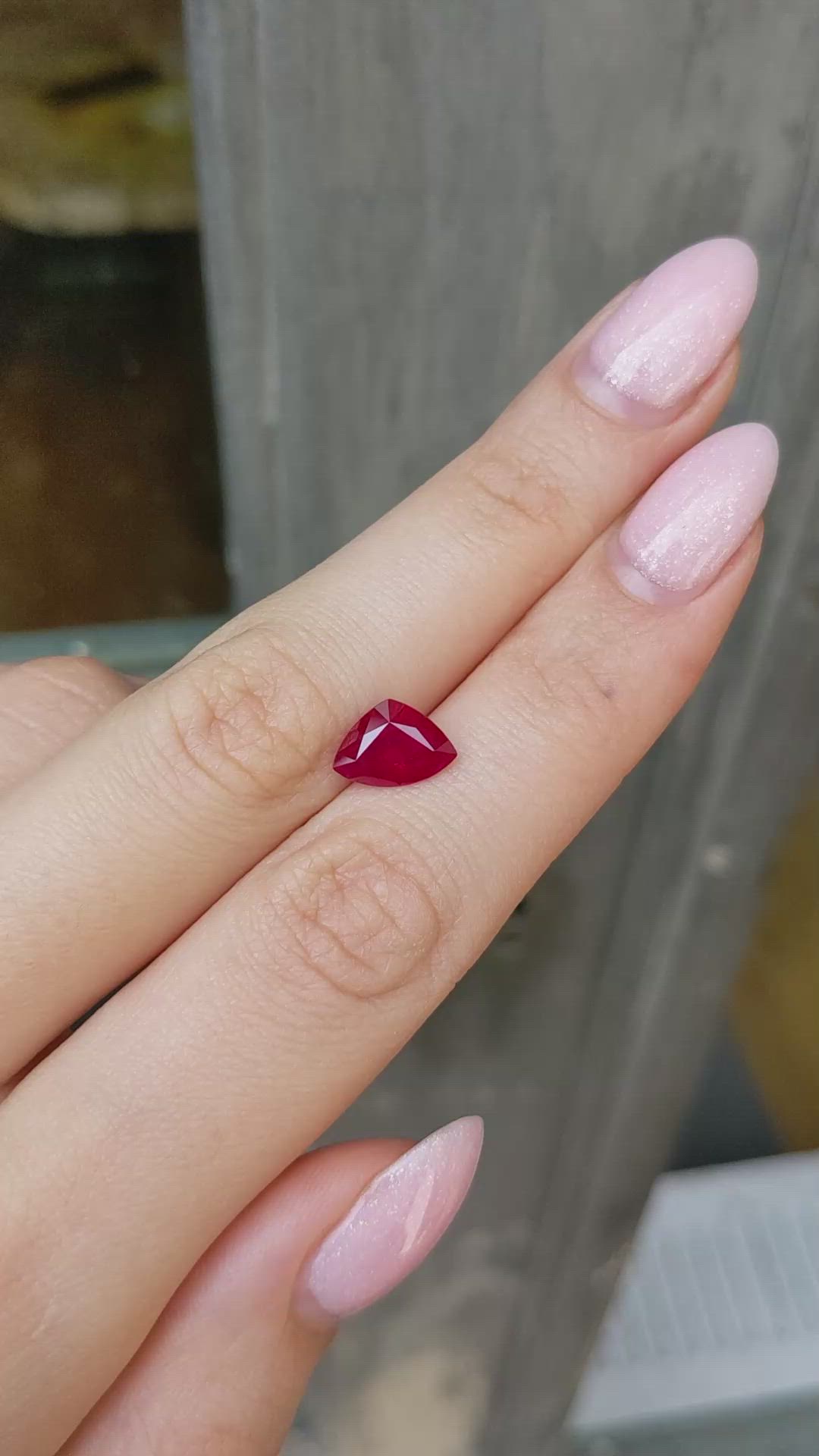 2.28 Ct. Ruby from Burma (Myanmar) Size Video