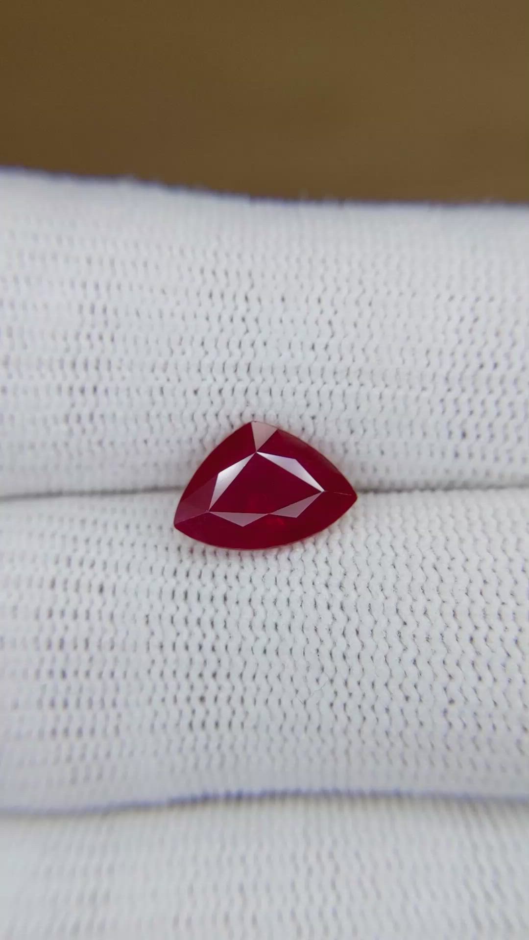2.28 Ct. Ruby from Burma (Myanmar) Size Video