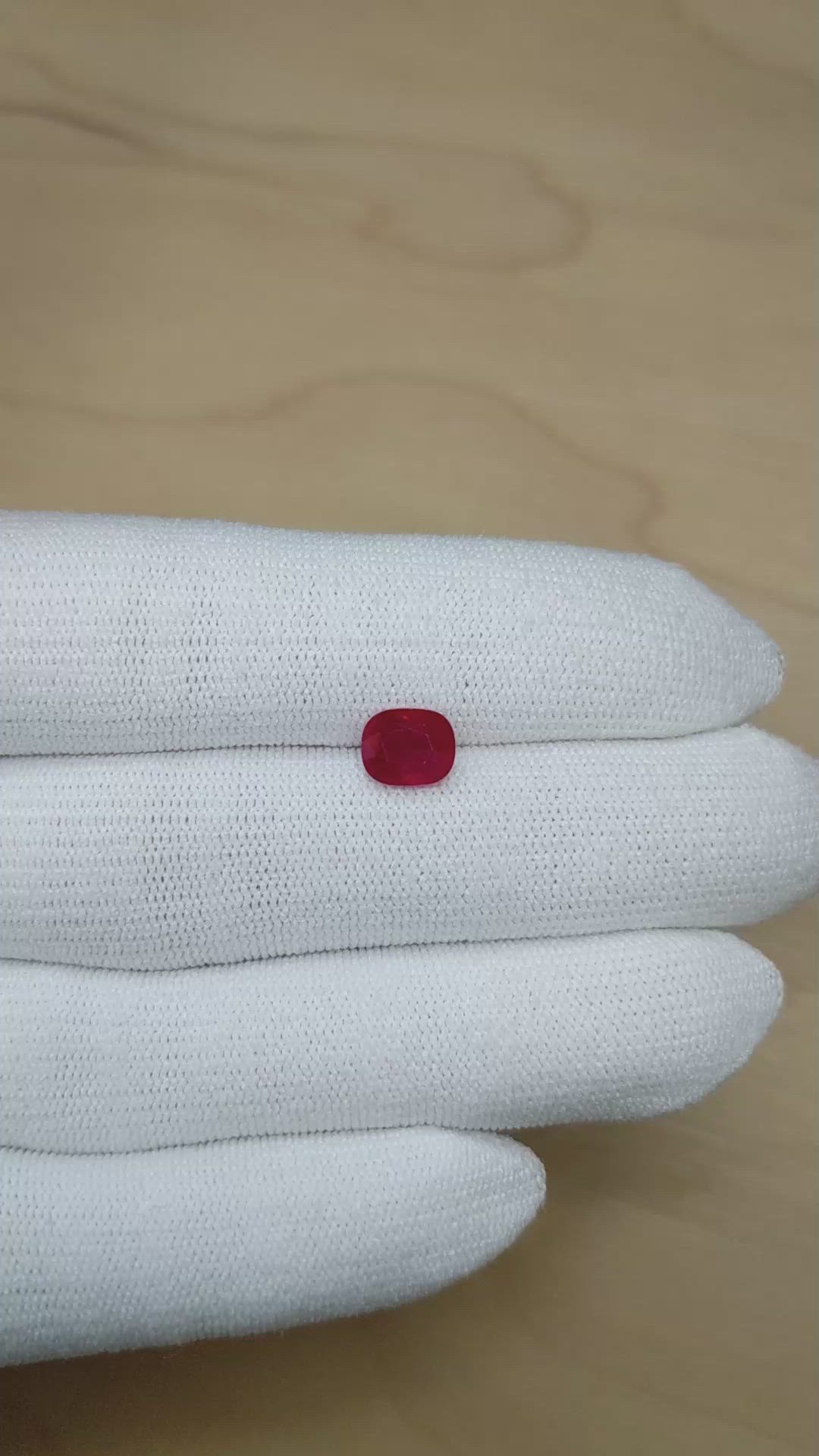 2.01 Ct. Ruby from Burma (Myanmar) Size Video