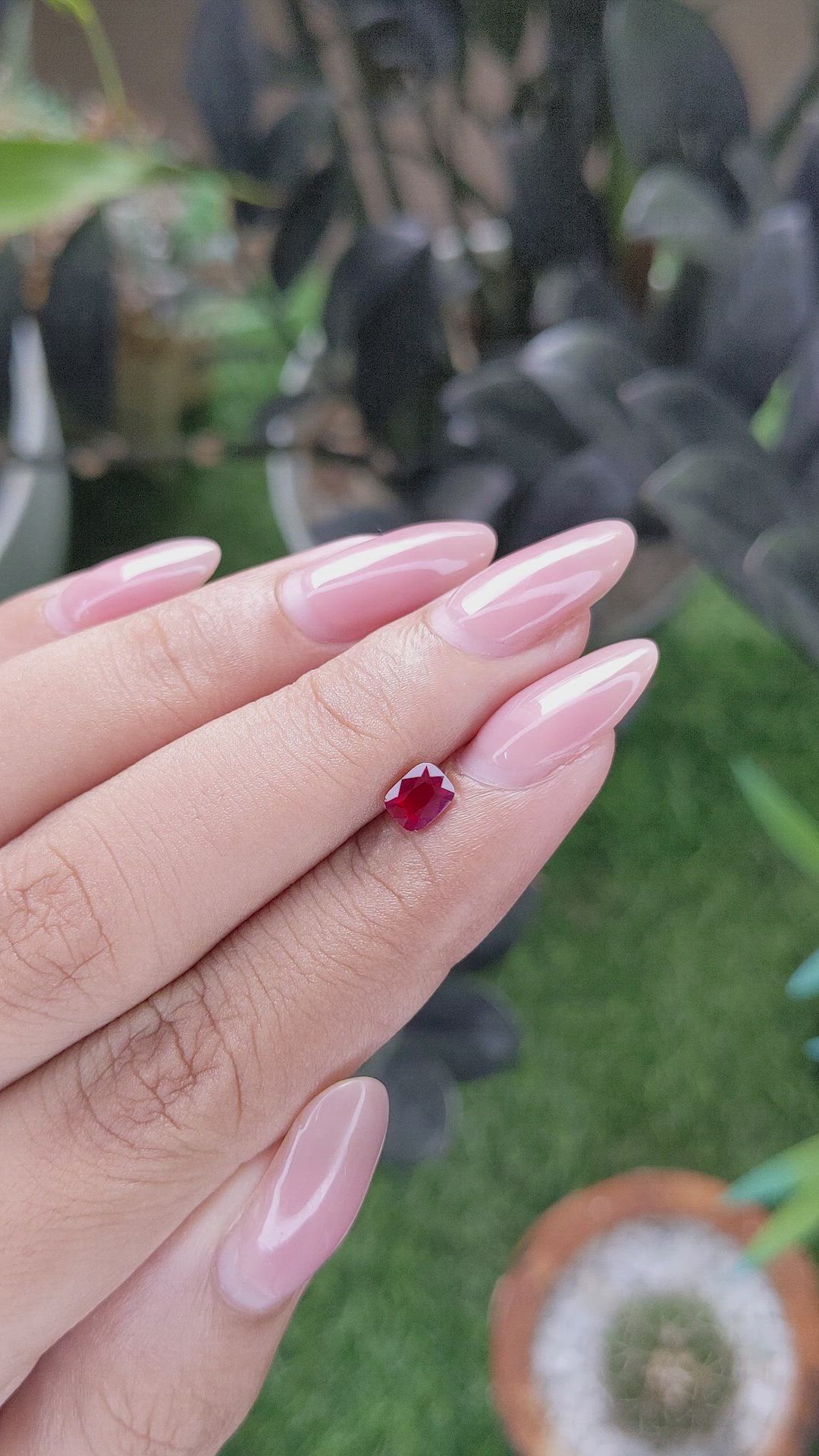 0.60 Ct. Ruby from Mozambique Size Video