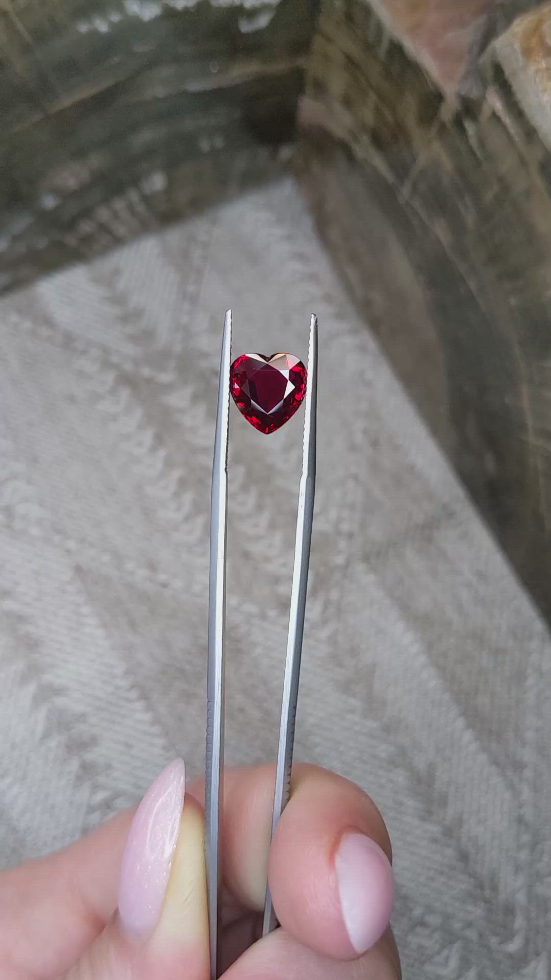 3.53 Ct. Ruby from Mozambique Size Video