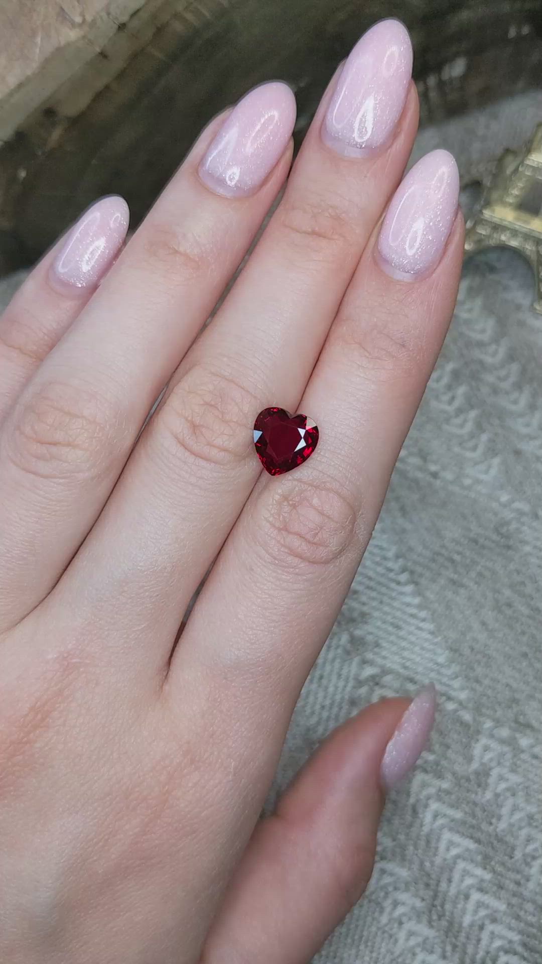 3.53 Ct. Ruby from Mozambique Size Video