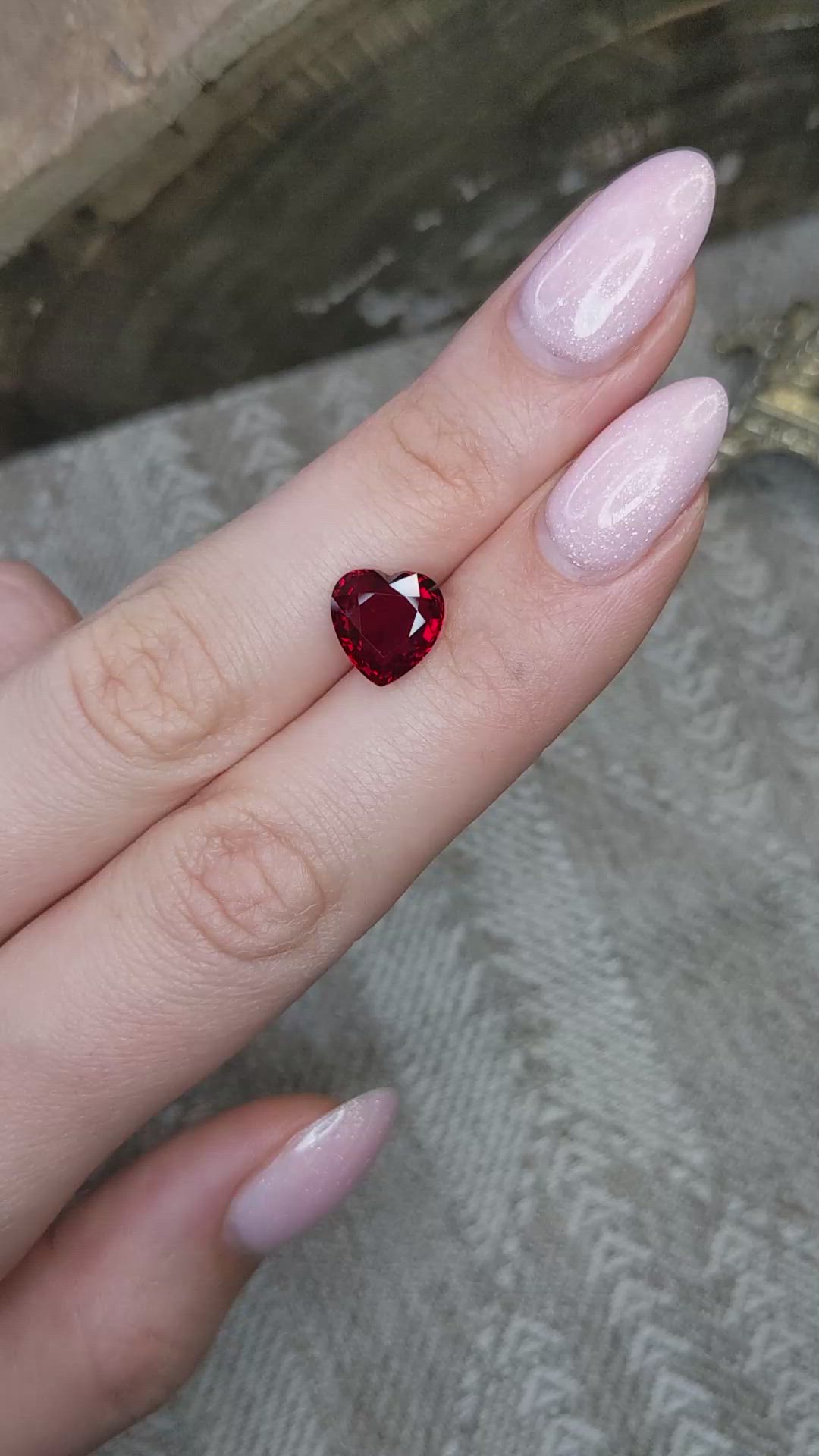 3.53 Ct. Ruby from Mozambique Size Video