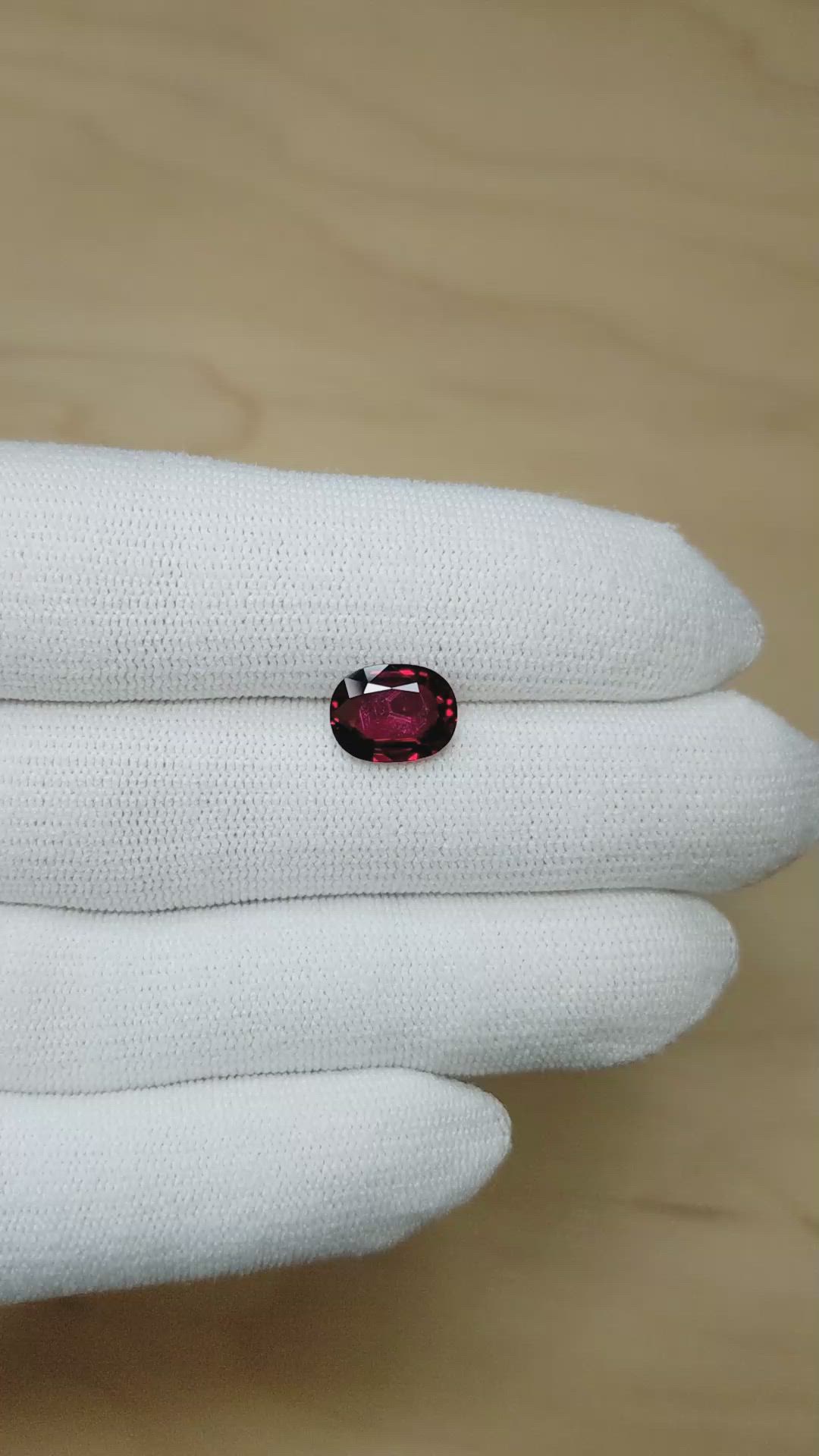 3.08 Ct. Ruby from Ceylon (Sri Lanka) Size Video