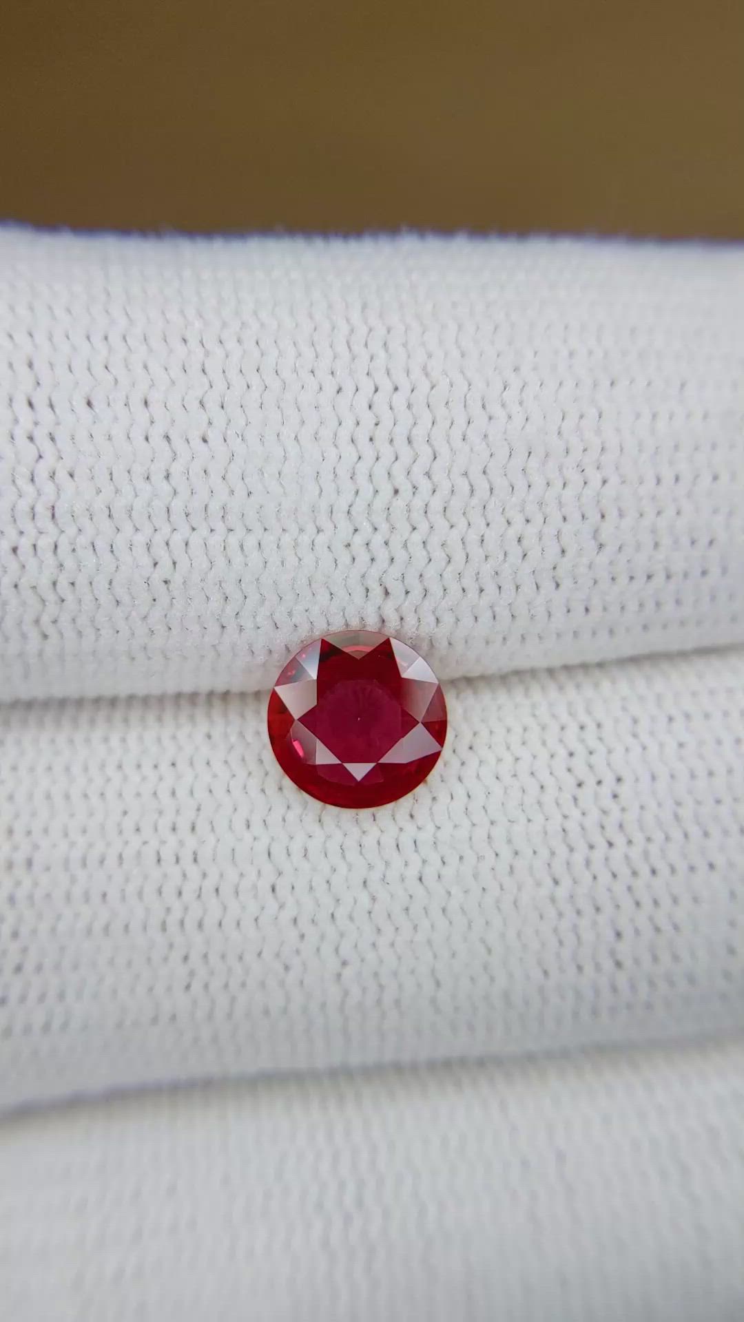 1.18 Ct. Ruby from Mozambique Size Video