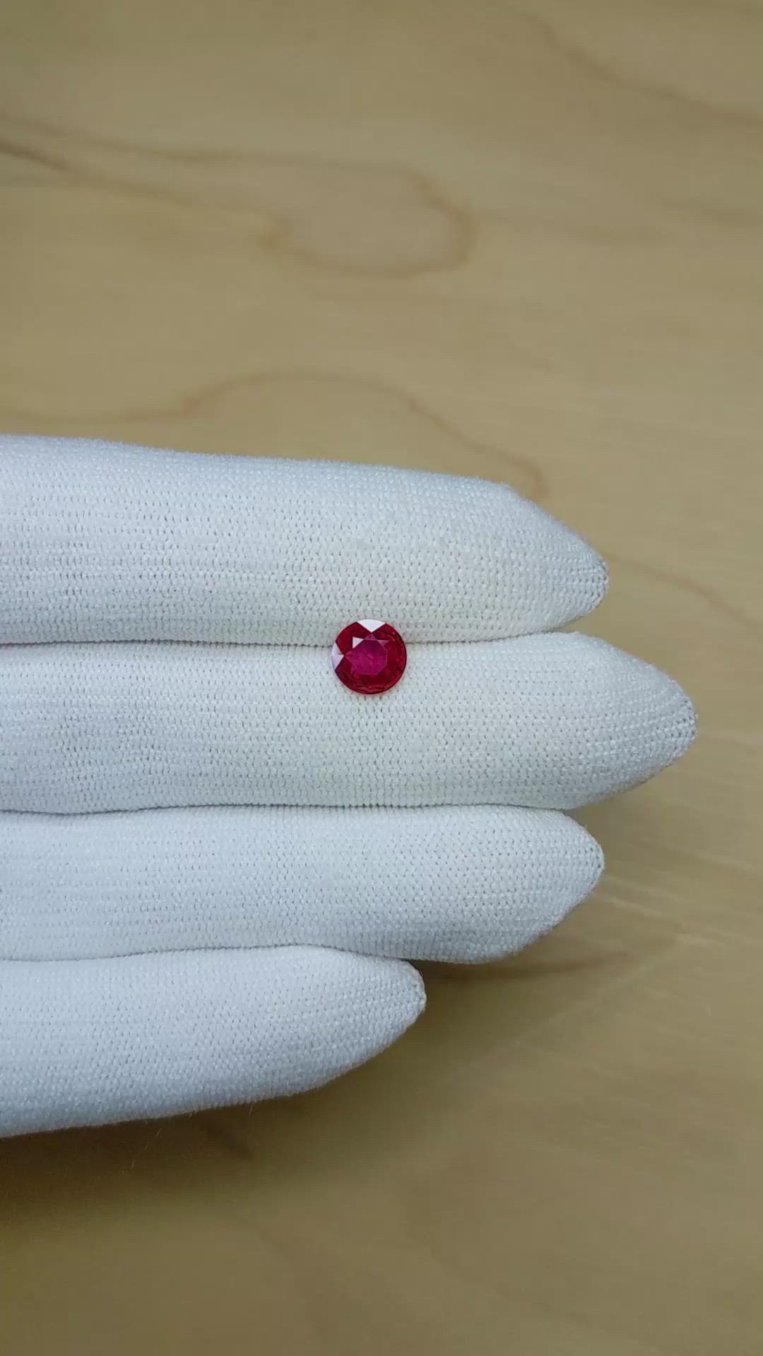 1.18 Ct. Ruby from Mozambique Size Video