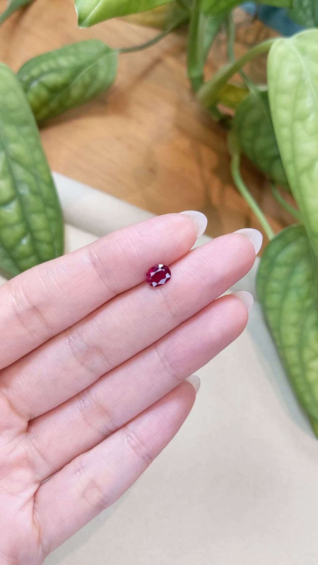 0.84 Ct. Ruby from Thailand Size Video