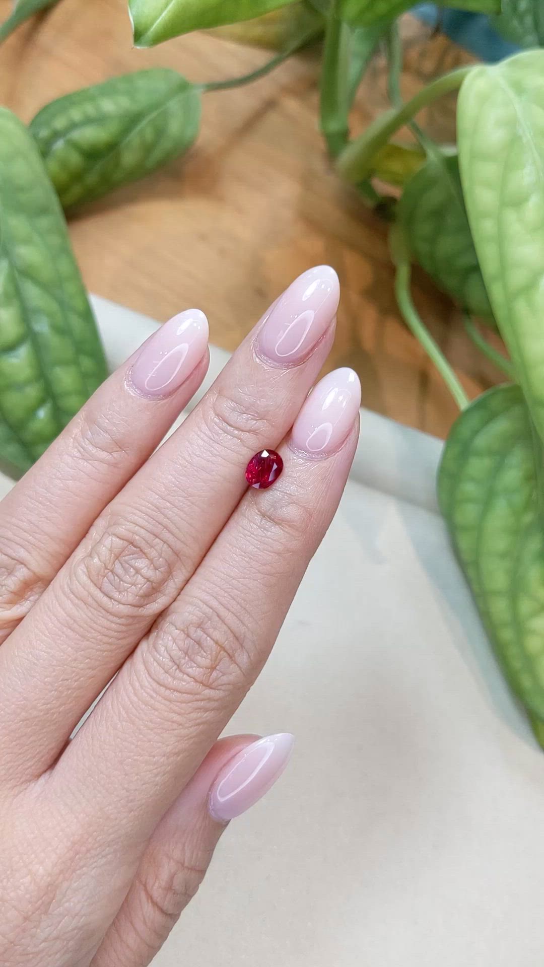 0.84 Ct. Ruby from Thailand Size Video