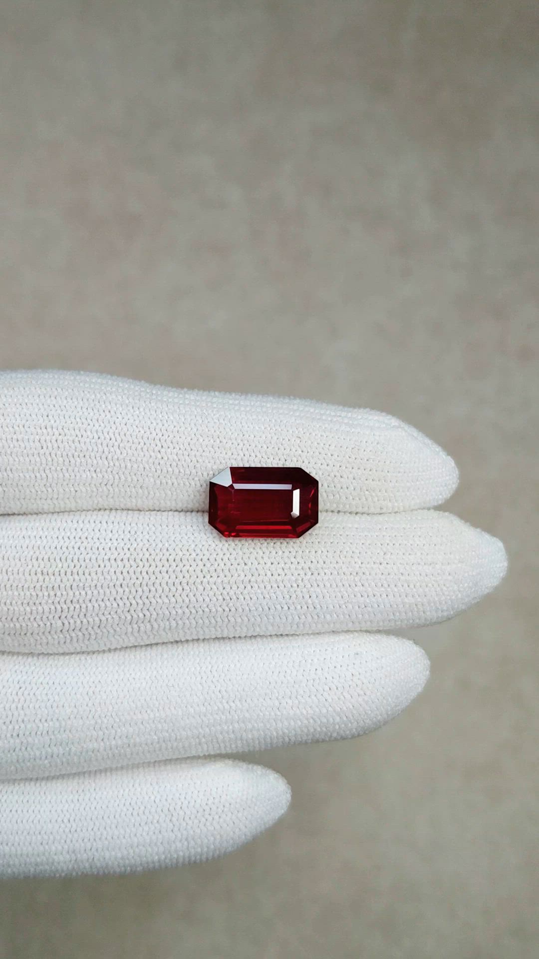 6.12 Ct. Ruby from Mozambique Size Video