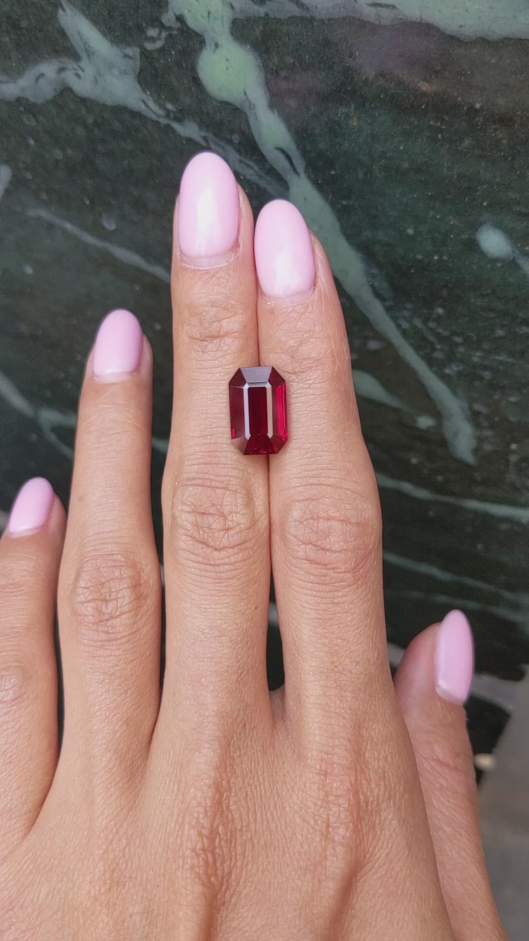 6.12 Ct. Ruby from Mozambique Size Video