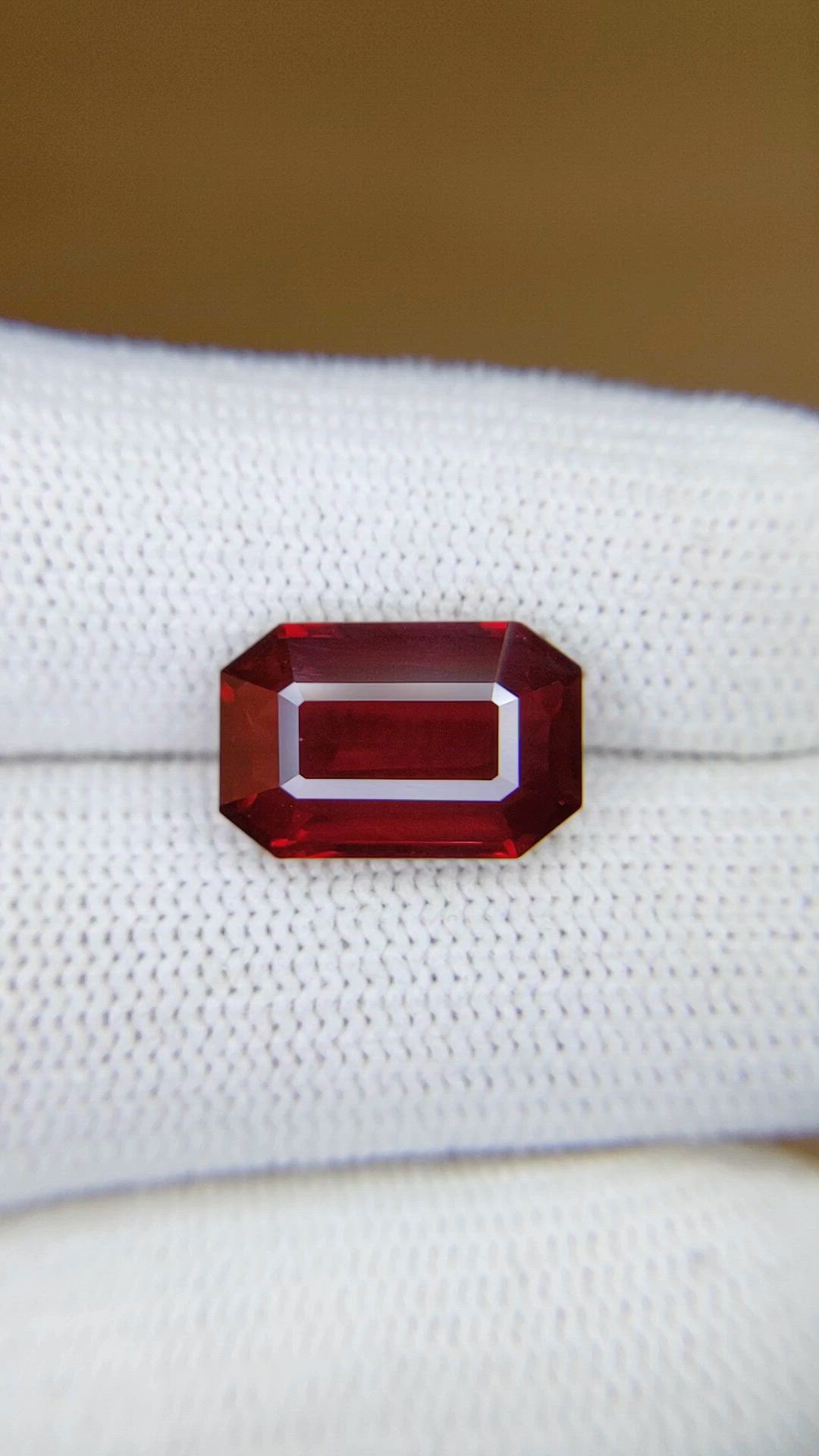 6.12 Ct. Ruby from Mozambique Size Video