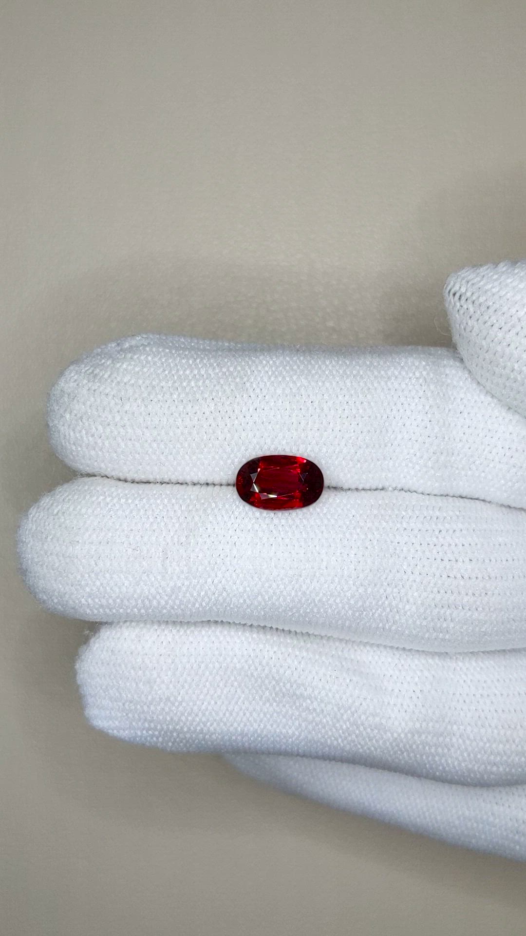 2.07 Ct. Ruby from Mozambique Size Video